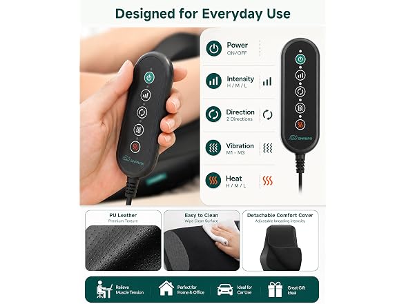 4D Shiatsu Neck & Back Massager