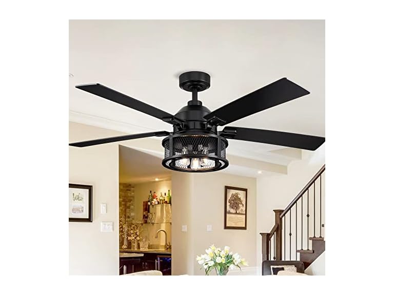 Parrot Uncle F6318110V 52" Chandelier Fan