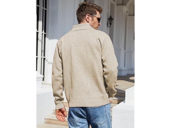 Yeokou Men (XXL) Casual Slim Full Zip Sweaters