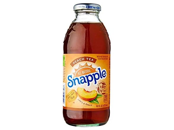 Snapple Peach Tea, 16 fl oz recycled