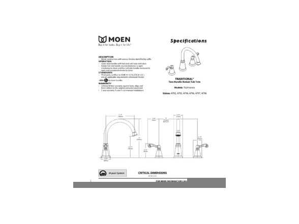 Moen T624BRB Traditional Mediterranean Bronze Two