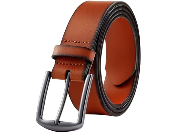 KM Legend Men Leather Dress Work Business Belt