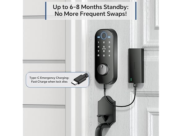 Ulecoce DL08 Fingerprint Smart Deadbolt