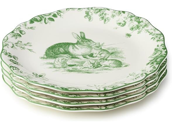 Le Jardin 11 Inch DINNER PLATES, SET OF 4
