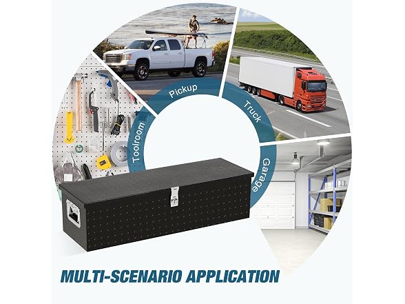 OUTLANE Heavy Duty Aluminum Underbody Truck Tool Box 
