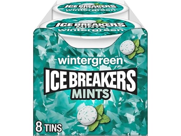 ICE BREAKERS Wintergreen Sugar Free Mint Tins