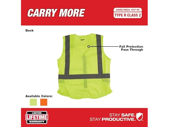 Milwaukee HVYLW 2XL Safety Vests
