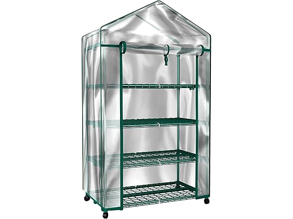 Home-Complete 4 Tier Mini Greenhouse
