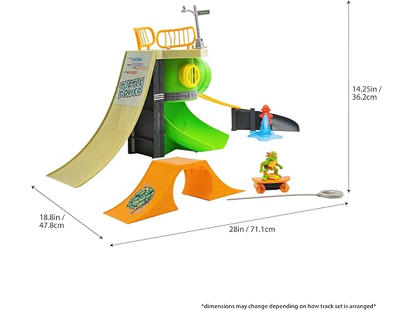 TMNT Toy, Turtle Madness Skate Park Playset