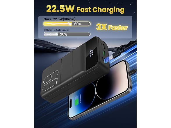 RONEGN 60000mAh Portable Power Bank