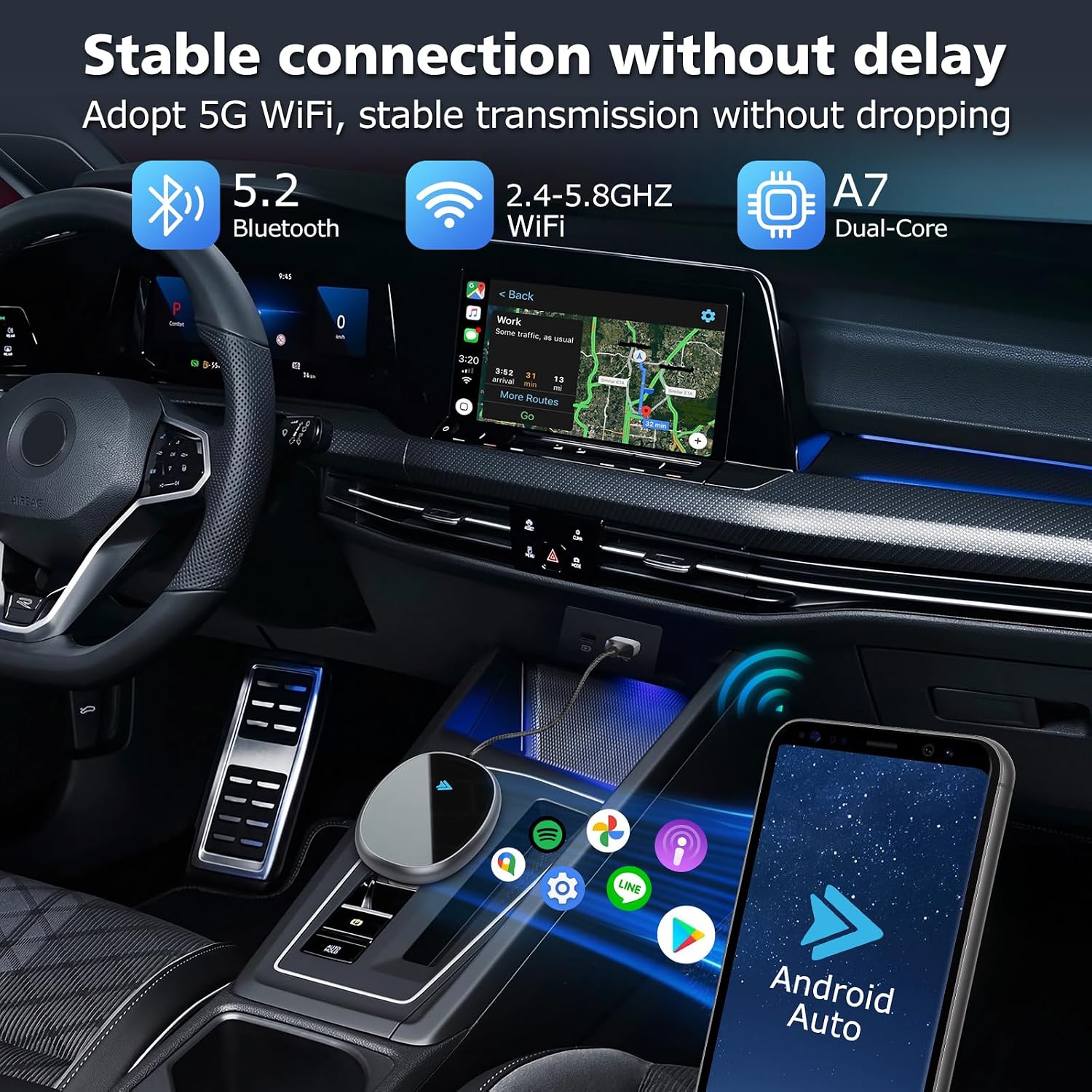 Wireless Android Auto Car Adapter - Gallery 9