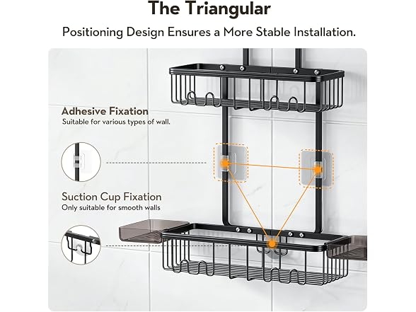 VALORDINE Aluminum Shower Caddy