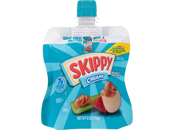 Skippy Squeeze Creamy Peanut Butter 6oz