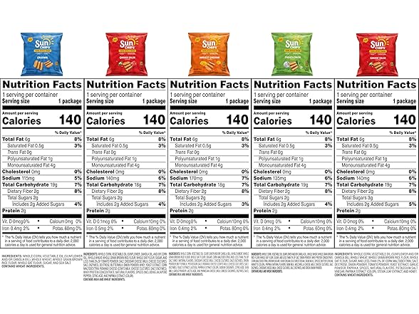 21PK SunChips 100% Whole Grain Chips, Variety