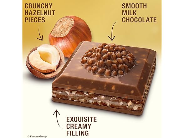 Ferrero Rocher Milk Choc Hazelnut Bar 3oz