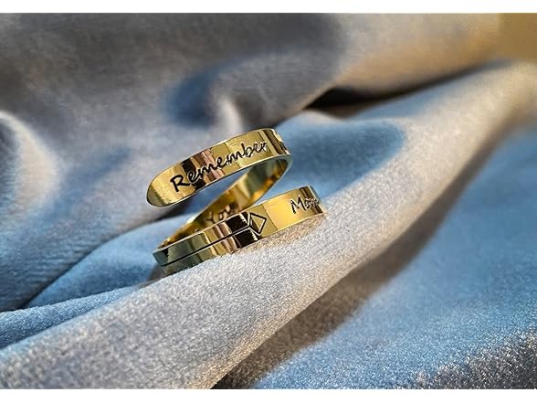 I love Mom Adjustable Inspirational Ring