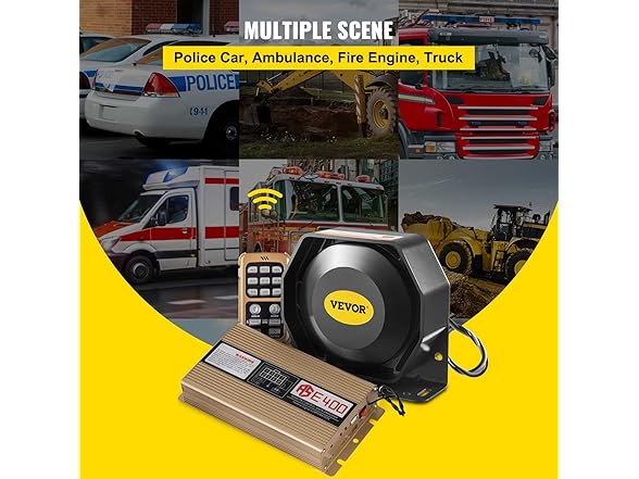 VEVOR Police Siren PA System