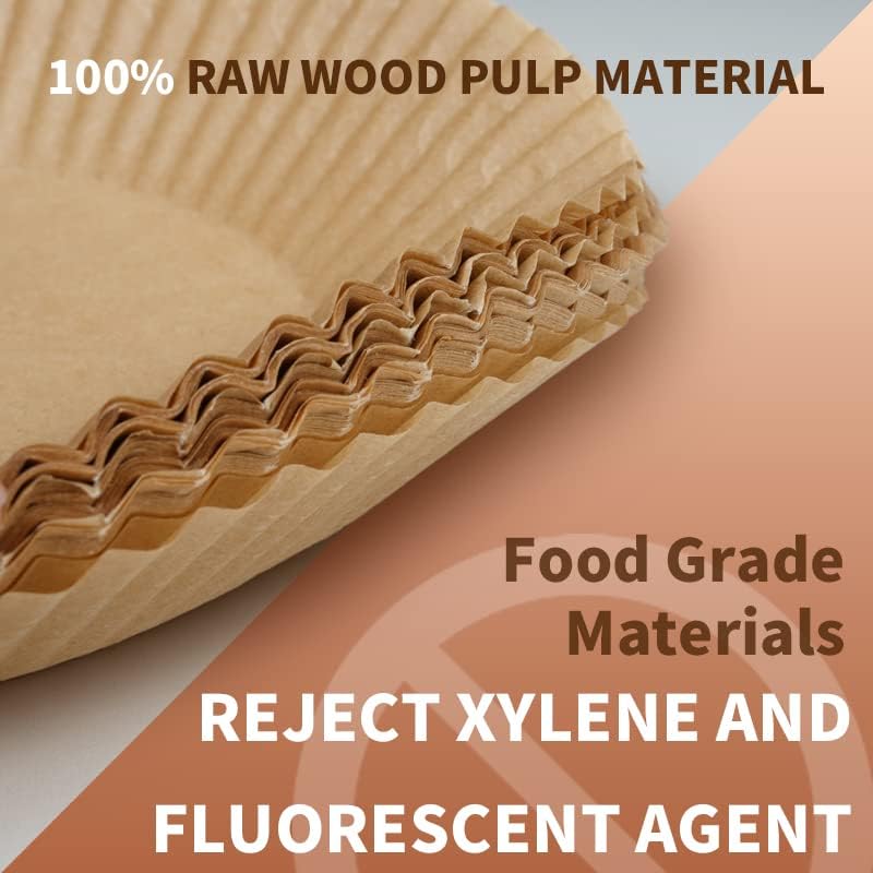 100 Pcs Air Fryer Paper Liners 6.3" - Gallery 7