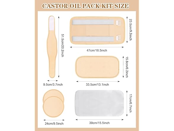 Castor Oil Body Wrap Kit Organic
