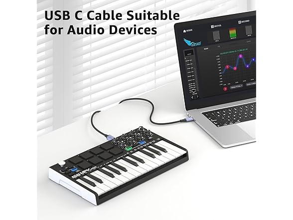 USB B to USB C Printer Cable 10FT