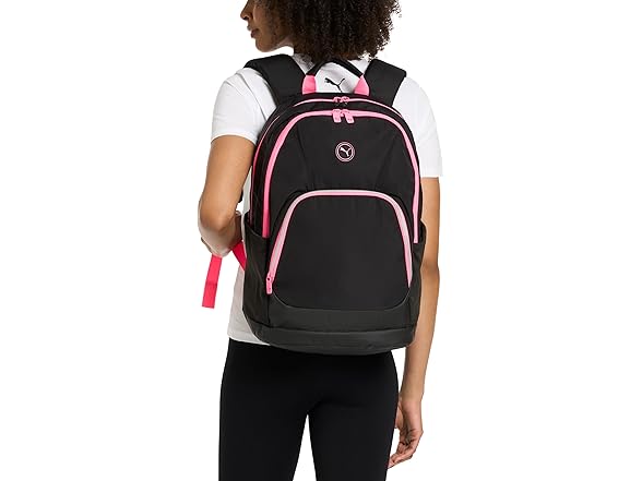 PUMA Juniper Backpack, Black/Pink