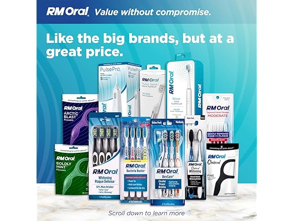 2PK RM Oral Whitening Plaque Defense Soft Toothbrush