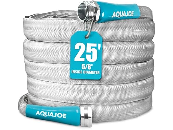 Aqua Joe AJFJH25-58-PRX - 25 Ft Garden Hose