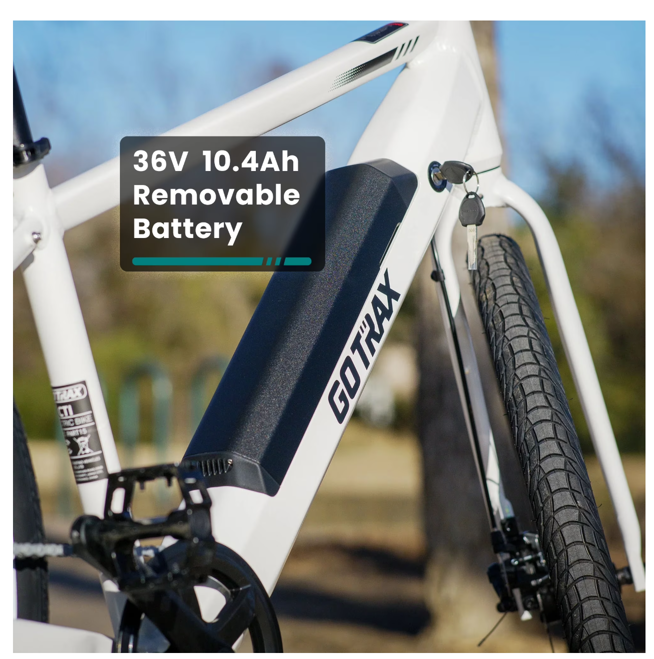 GOTRAX Transit 27.5" Step Through Electric Hybrid Bike - Gallery 13