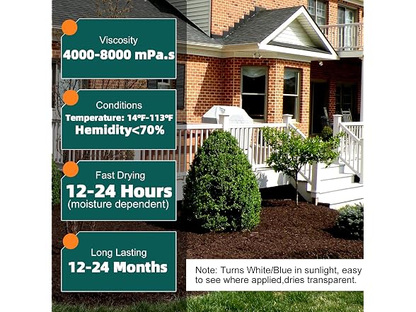 Jdiction 2 Gallon Mulch Binder for Landscaping