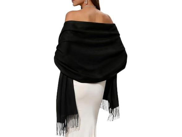 FURTALK Shawl, Black