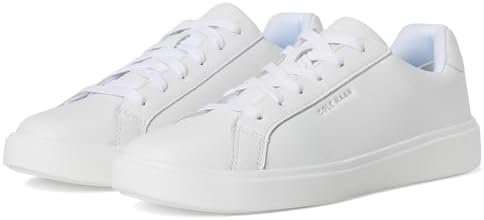 Cole Haan Women's Grand Crosscourt Daily Sneaker, White/Argento, 8 Wide