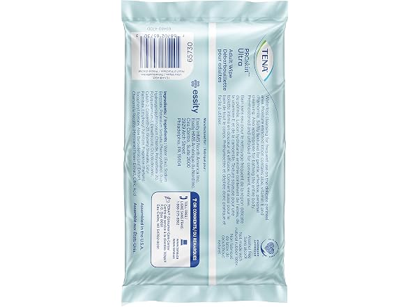 Tena ProSkin Ultra Adult Wipes For Personal Cleansing 48 Count