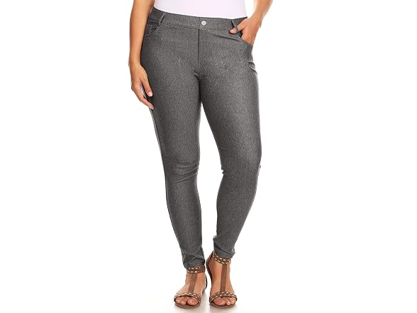 Yelete Women (M) Basic Five Pocket Stretch Pants