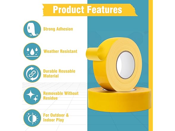HolderProf Pickleball Court Tape 230FT