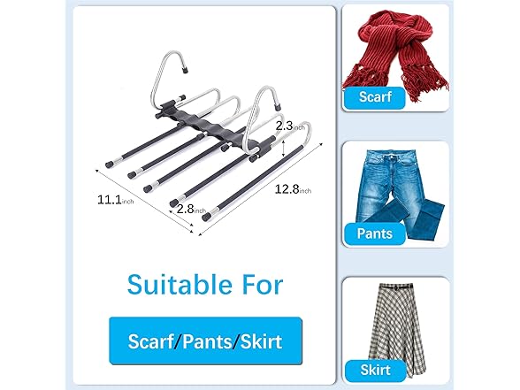 Magic Pants Space Saving Hangers, 2 Pack