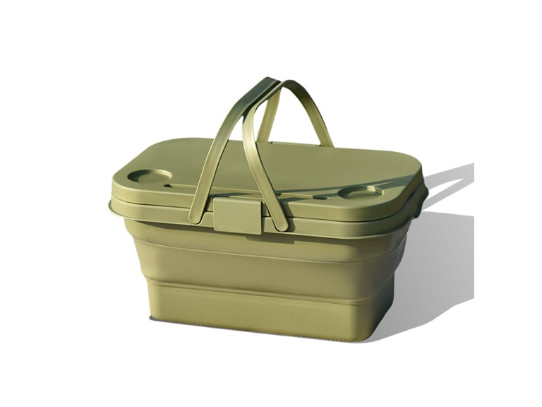 Seamless Outdoors – Collapsable Picnic Basket With Tray Stand