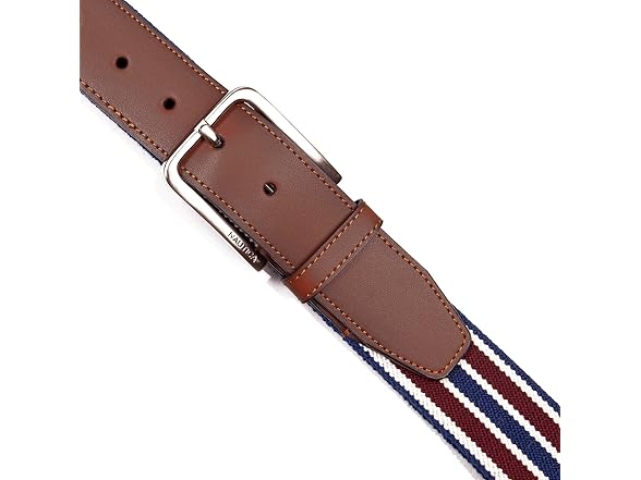 Nautica Mens Belt Navy Red (S)