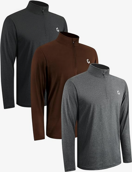 Quarter Zip Pullover Men 1/4 Zipper - XL - Gallery 11