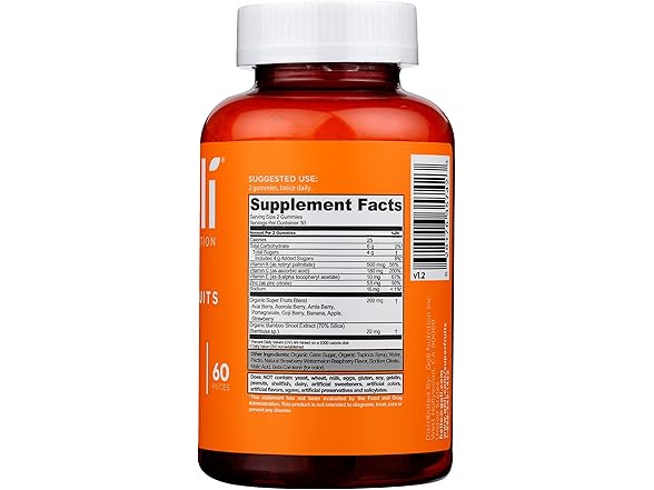 60CT Goli Nutrition Mixed Fruit Superfruits Gummies