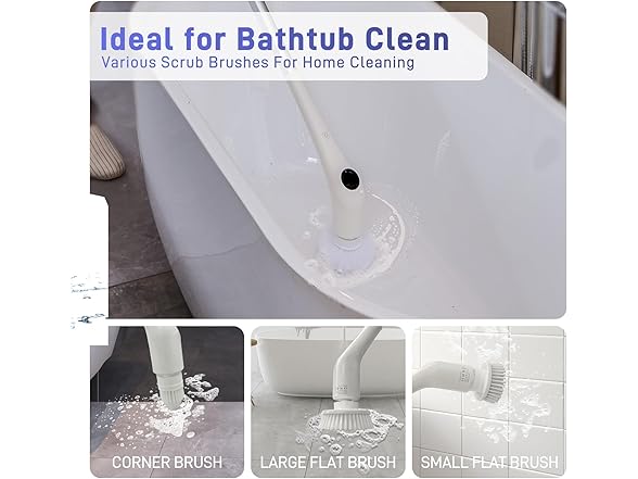 FUNCCUBE Electric Spin Scrubber for Bath