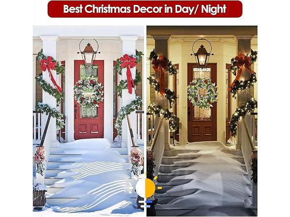 Christmas Wreath,20Inch Front Door Decor