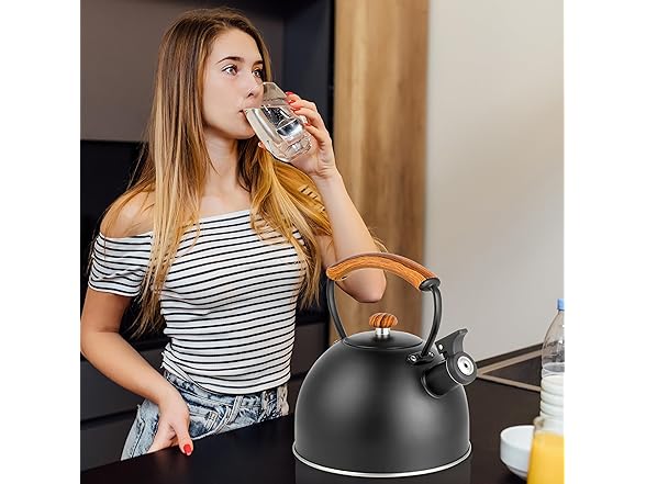 YSSOA Whistling Stovetop Tea Kettle, 3.2 Quart