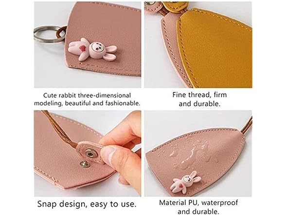 LKHSYAN Car Key Case, Pull Type Key Bag