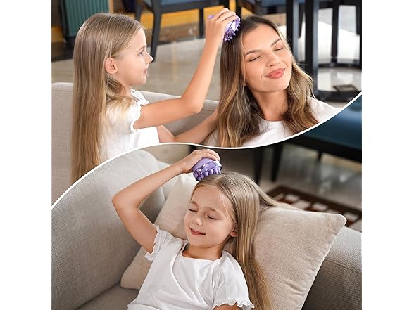 SHINLEA 2 in 1 Scalp Massager Purple