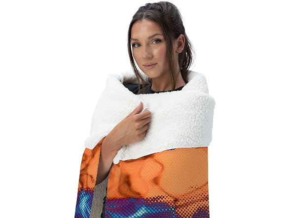 Northwest Jaws Neon  Sherpa Throw Blanket 50"x60"