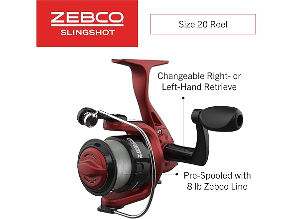 Zebco Slingshot Spinning Reel and Fishing Rod Combo