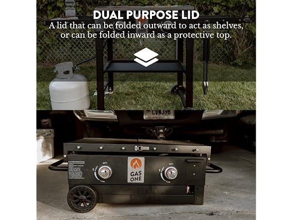 GasOne Foldable Propane Burner Grill