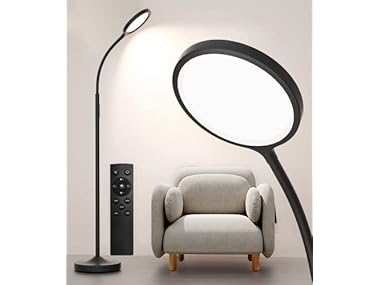 $24.99, Was $49.99, 50% Off! Luckystyle Dimmable LED Floor Lamp dealfomo