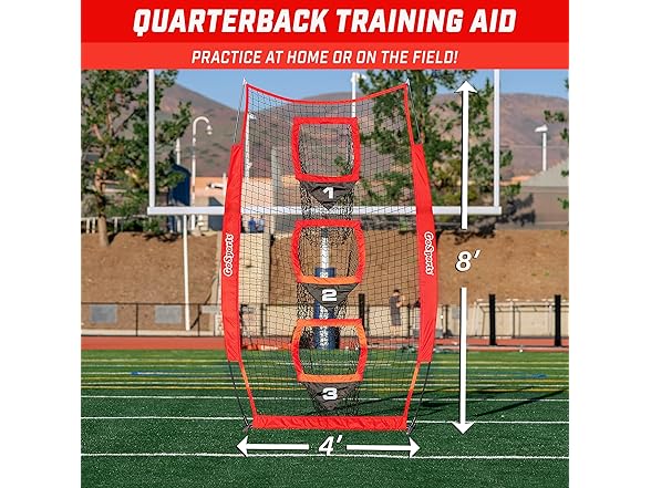 GoSports 8 ft x 4 ft Football Training Vertical Target Net