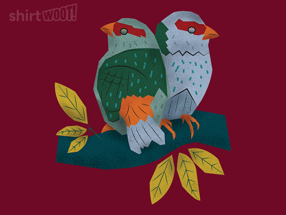 Birds Together on the Branch